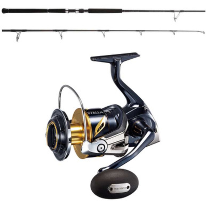 Shimano Ocea Plugger OPBGS710XH / Stella STLSW14000XGC Flex Energy Big Game Popping Combo
