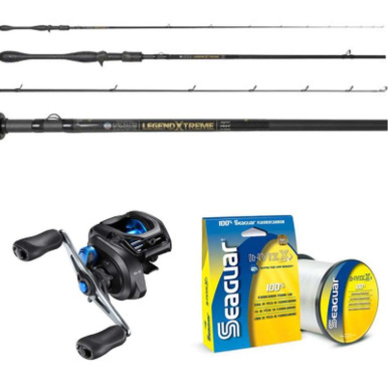 Shimano SLX A SLX150XGA / St. Croix Legend Xtreme XFC70MHF w/ Seaguar 15lb InvizX