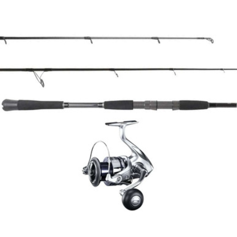 OTI OTI-PBI701HFS Pitch Black Inshore/Shimano Stradic STC5000XGFL Combo