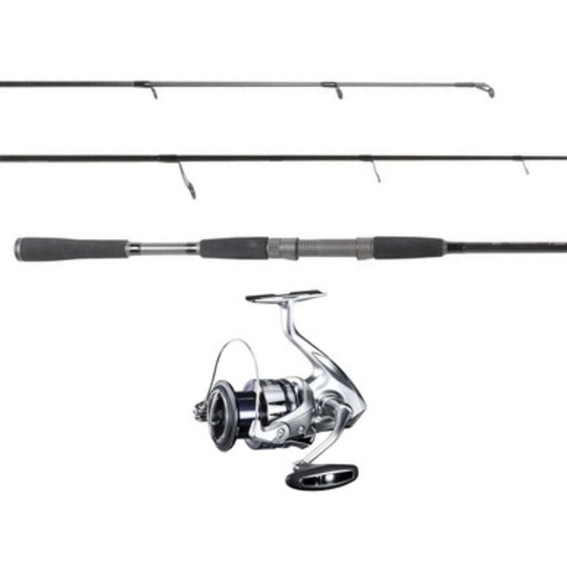 OTI OTI-PBI701MHFS Pitch Black Inshore/Shimano Stradic ST4000XGFL Combo