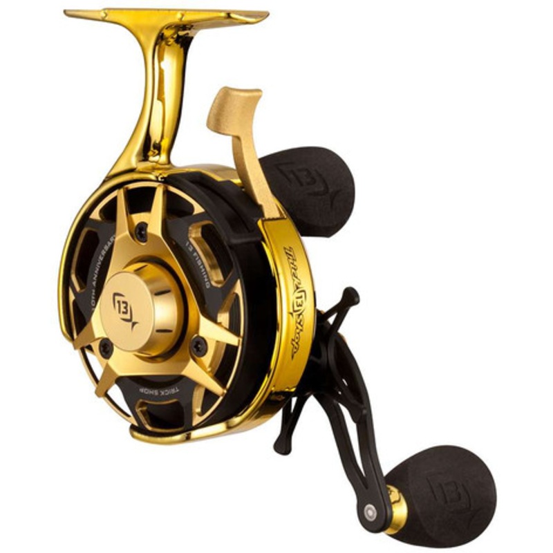 13 Fishing BBCFFWTS10A-2.5-RH Black Betty FreeFall Carbon 10th Anniversary Ice Reel