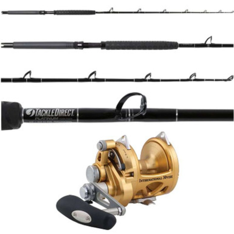 Penn International 30VISX Gold / TackleDirect Platinum Hook TDPS603050SIN Standup Combo