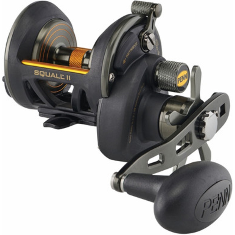 Penn SQLII125DLH Squall II Star Drag Conventional Reel