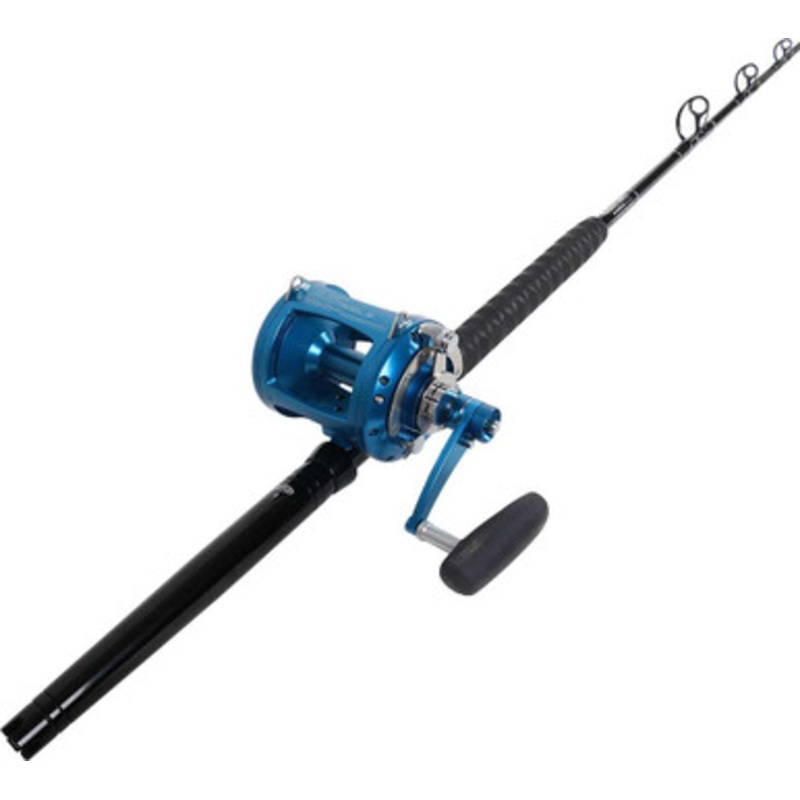 Avet EXW 50/2 Blue / TackleDirect Platinum Hook TDPS645080WTSIN Standup Combo