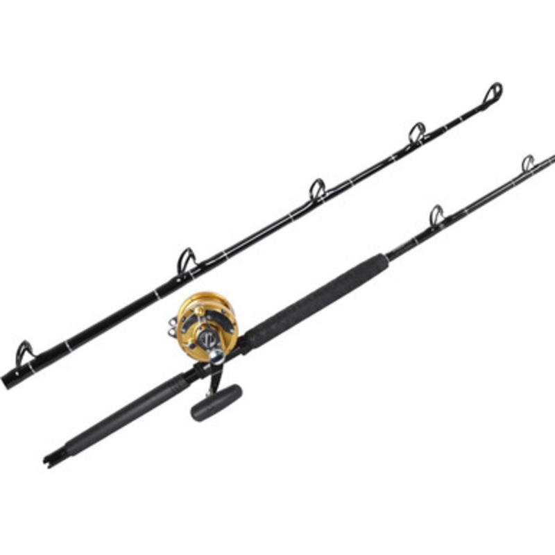 Penn International 50VISX Gold / TackleDirect Platinum Hook TDPS605080SIN Standup Combo