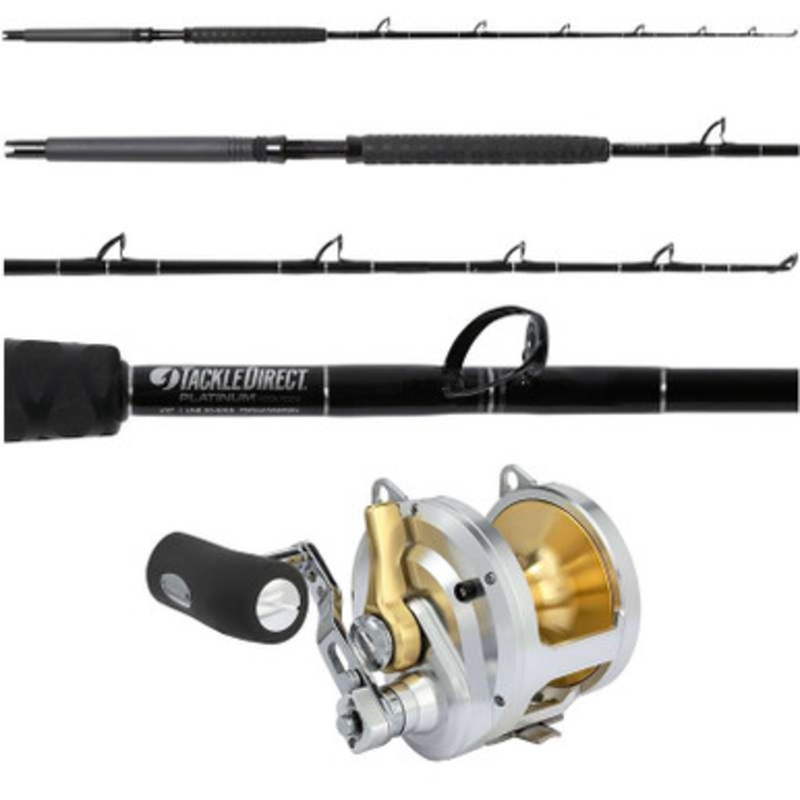 Shimano Talica TAC50II / TackleDirect Platinum Hook TDPS605080SIN Standup Combo