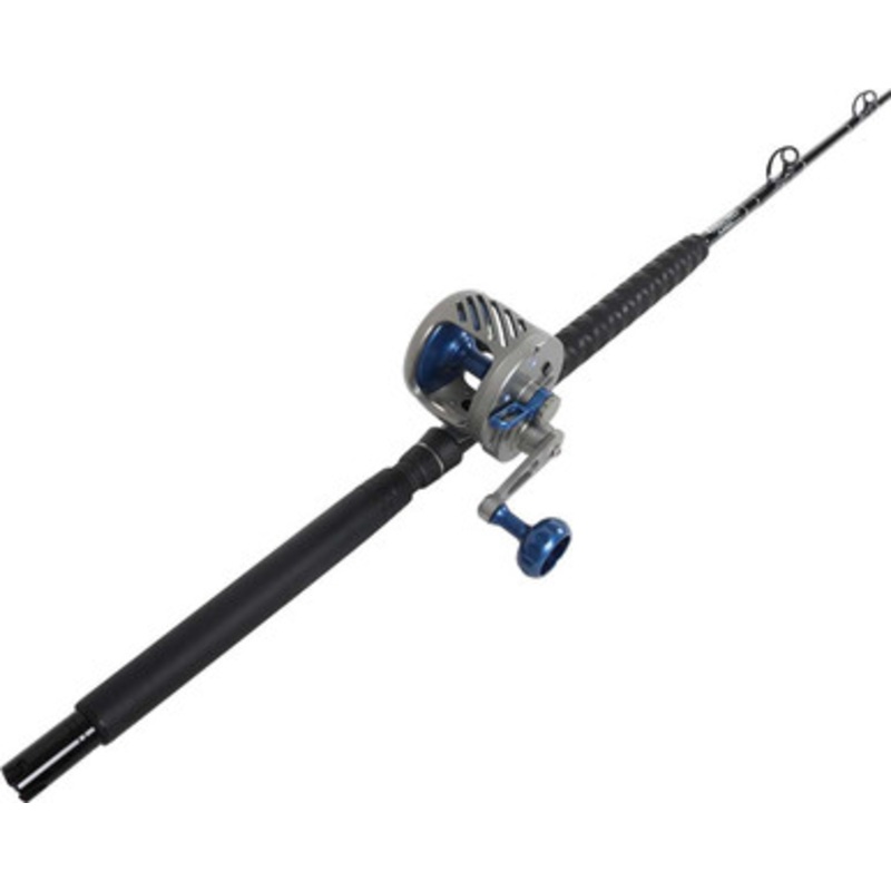 Siegler OS Smoke/Blue / TackleDirect Platinum Hook TDPS662040SIN White Marlin Combo