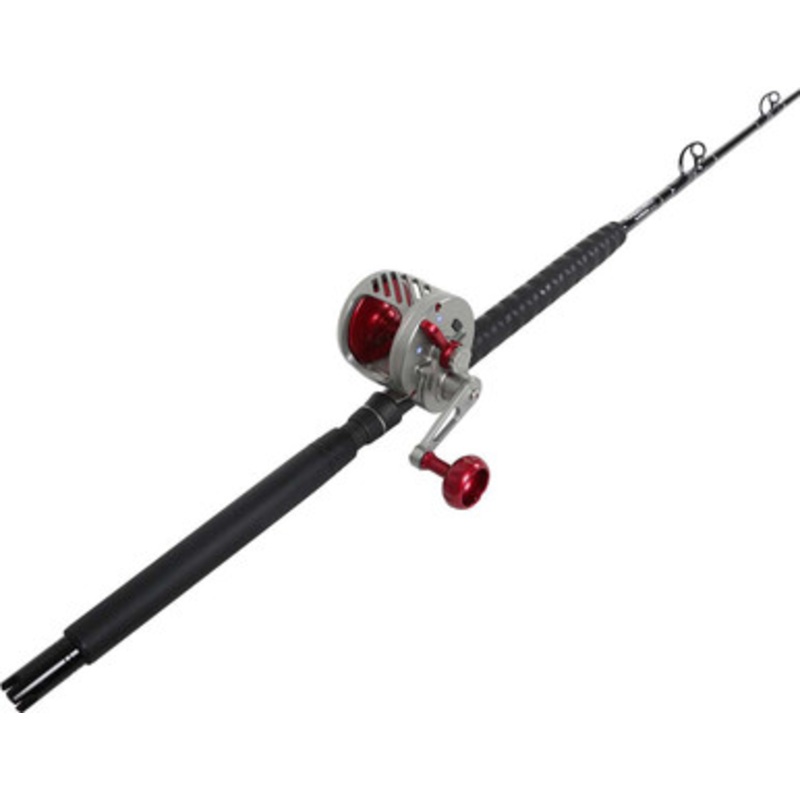 Siegler OS Smoke/Red / TackleDirect Platinum Hook TDPS662040SIN White Marlin Combo